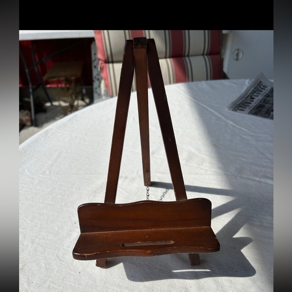 Vintage | Accents | Vintage Wood Easel Stand Mcm Farmhouse | Poshmark